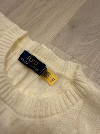 Malha Polo Ralph Lauren Branca Tamanho S