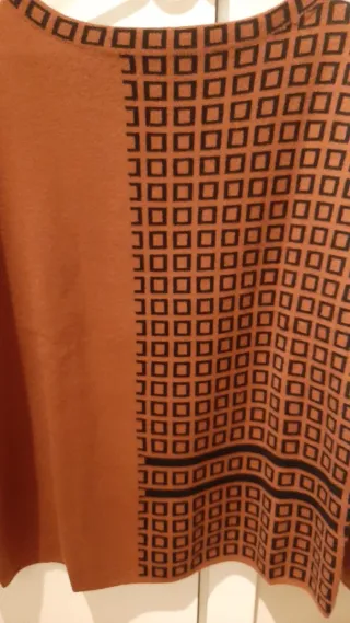 Jersey Marrón Cuadros Talla L/XL Nuevo