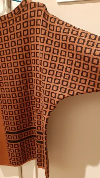 Jersey Marrón Cuadros Talla L/XL Nuevo