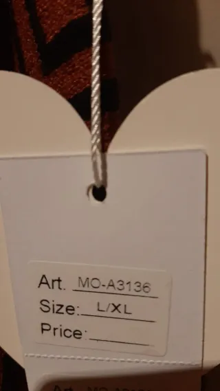 Jersey Marrón Cuadros Talla L/XL Nuevo