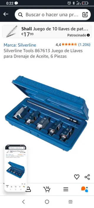 Juego Llaves Drenaje Aceite