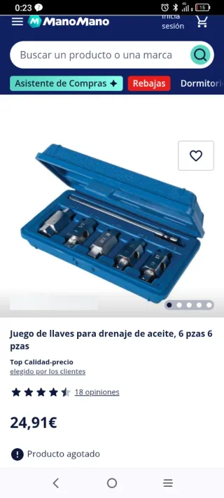 Juego Llaves Drenaje Aceite