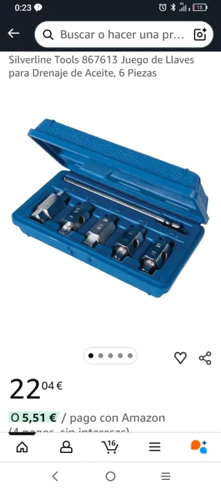 Juego Llaves Drenaje Aceite