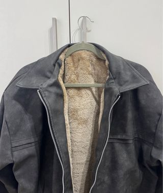 Chaqueta oversize gris nueva