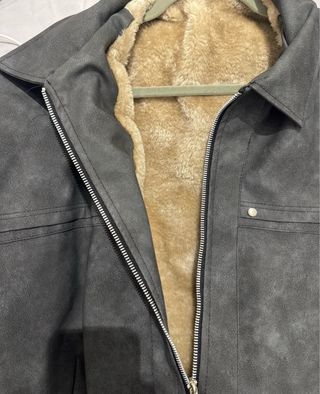 Chaqueta oversize gris nueva