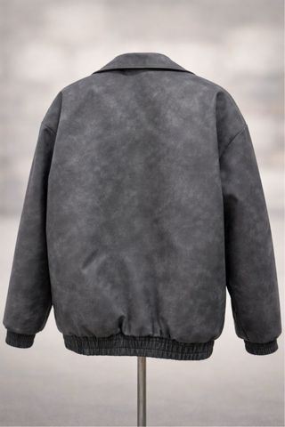 Chaqueta oversize gris nueva