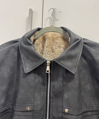 Chaqueta oversize gris nueva