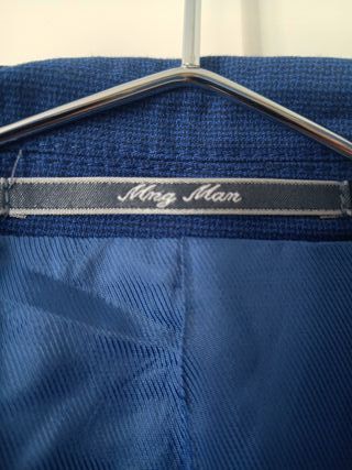 Chaqueta azul Mango Talla 52