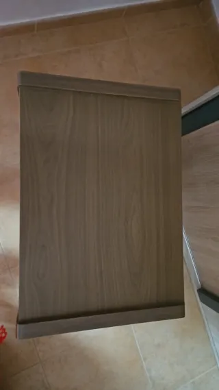 Mueble TV madera y cristal