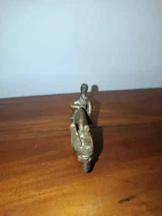 Amuleto Kotoko Bronce Guerrero Montado