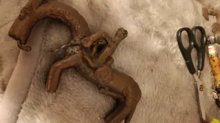 Amuleto Kotoko Bronce Guerrero Montado