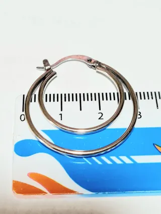 Orecchini cerchio doppio argento S925