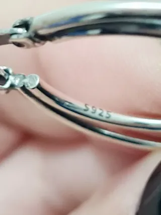 Orecchini cerchio doppio argento S925