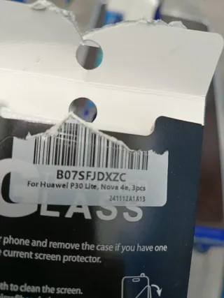 Protettore schermo in vetro temperato per Huawei p30 lite