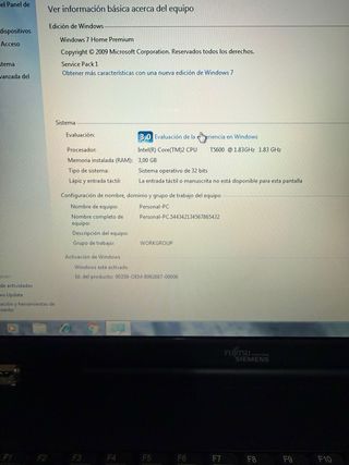 Portátil Fujitsu Siemens AMILO Intel Core 2 Duo