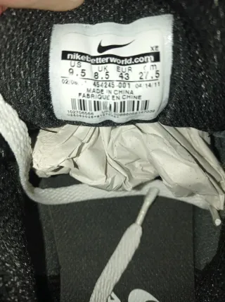 Nike Talla 43 Gris/Blanco