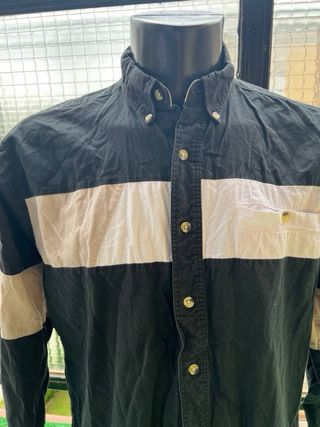 Camisa Wrangler Negra y Blanca Talla L