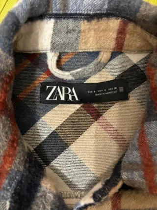 Chaqueta Zara cuadros multicolor