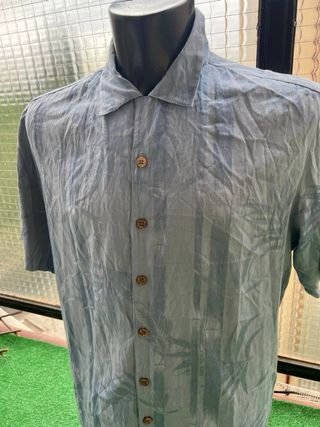 Camisa Hawaiana Vintage Azul