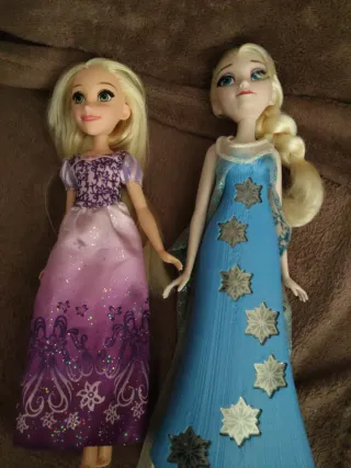 Bambole Rapunzel e Elsa