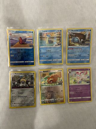 Lote cartas Pokémon GO