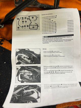 Soporte Maletas KTM 1190