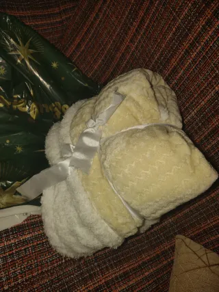 Manta Jacquard Fleece y Sherpa