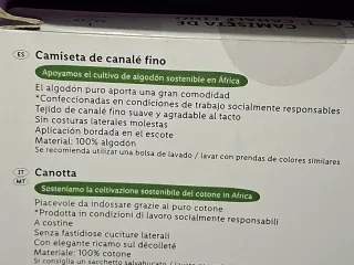 Camiseta Esmara canalé fino Talla L 46/48