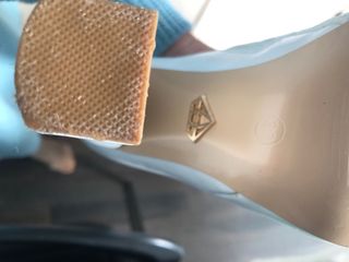 Stivali bianchi tacco alto n.36