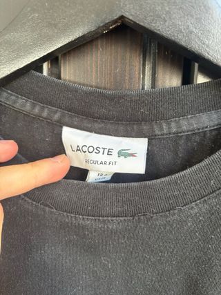 Camiseta Lacoste Negra Talla M