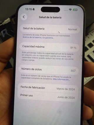 iPhone 15 Pro Max 256GB Azul TITANIO + Extras.