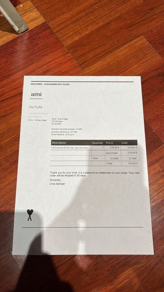 Jersey Ami Paris Corazón Rojo