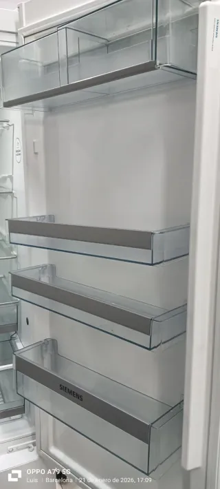 NEVERA COMBI SIEMENS NO FROST ENERGÍA A+