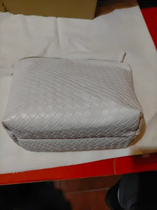 Lote 3 borse: denim, beige, grigio