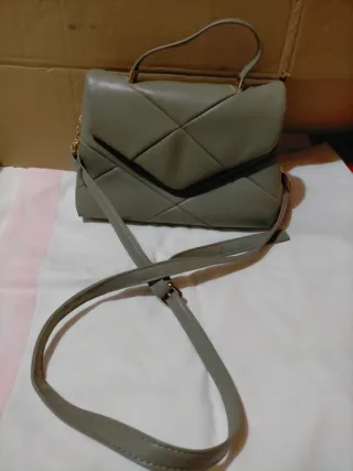 Lote 3 borse: denim, beige, grigio