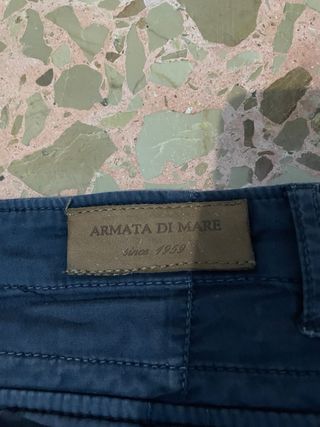 Pantaloncini cargo uomo blu