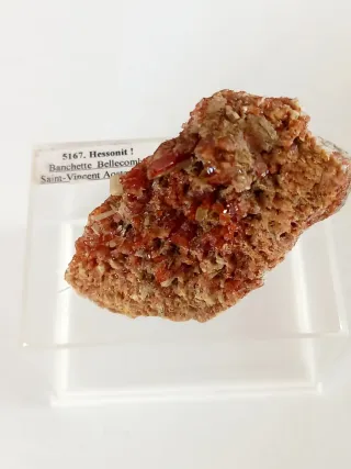 Hessonite Valle d'Aosta Grezzo Minerale