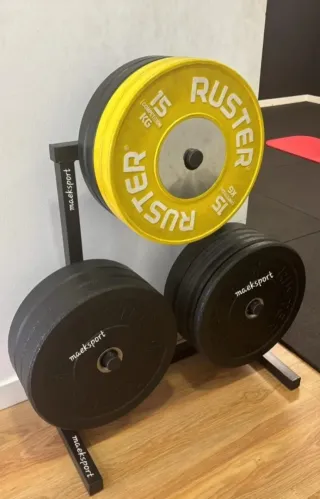 Soporte para discos olimpicos crosffit bumpers
