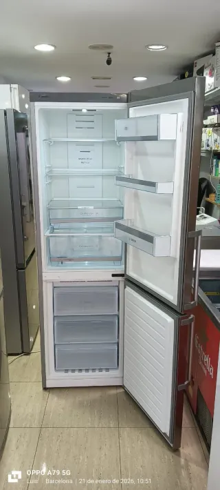 Nevera Combi Bosch Acero Inoxidable