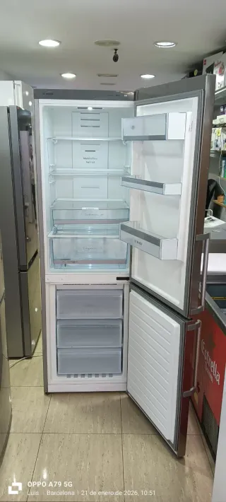 Nevera Combi Bosch Acero Inoxidable