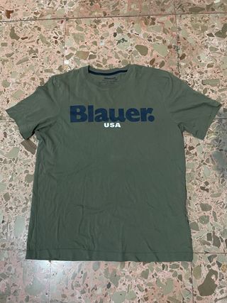 Maglietta Blauer Uomo Verde Oliva