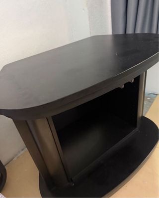 Mesa TV giratoria negra