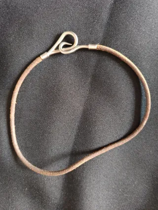 Gargantilla/Pulsera Hermes Piel Marrón