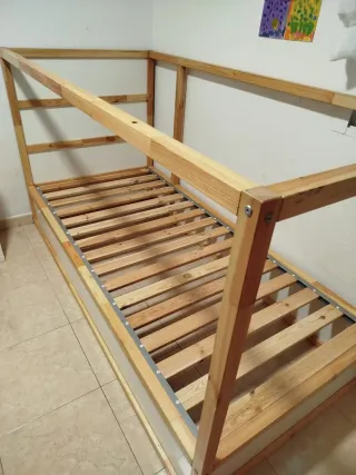 Cama Kura Ikea reversible 90x200 cm