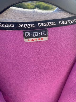 Sudadera Kappa lila con cremallera