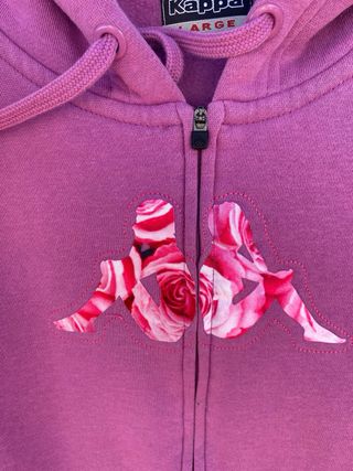 Sudadera Kappa lila con cremallera