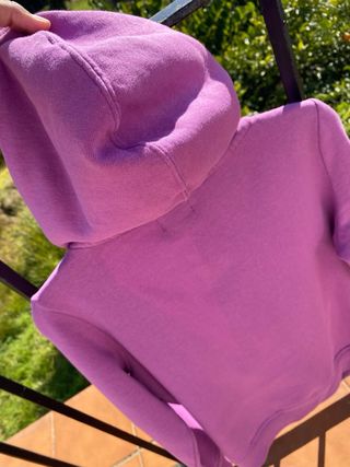 Sudadera Kappa lila con cremallera