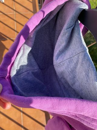 Sudadera Kappa lila con cremallera