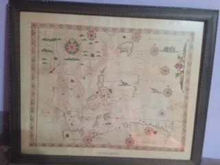 Mapa antiguo Extremo Oriente Giovanni Messina