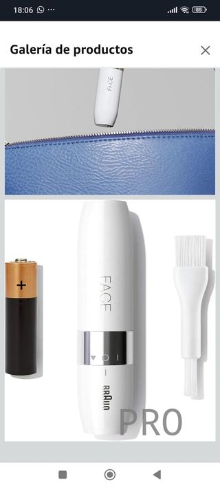 Braun mini depiladora para mujer